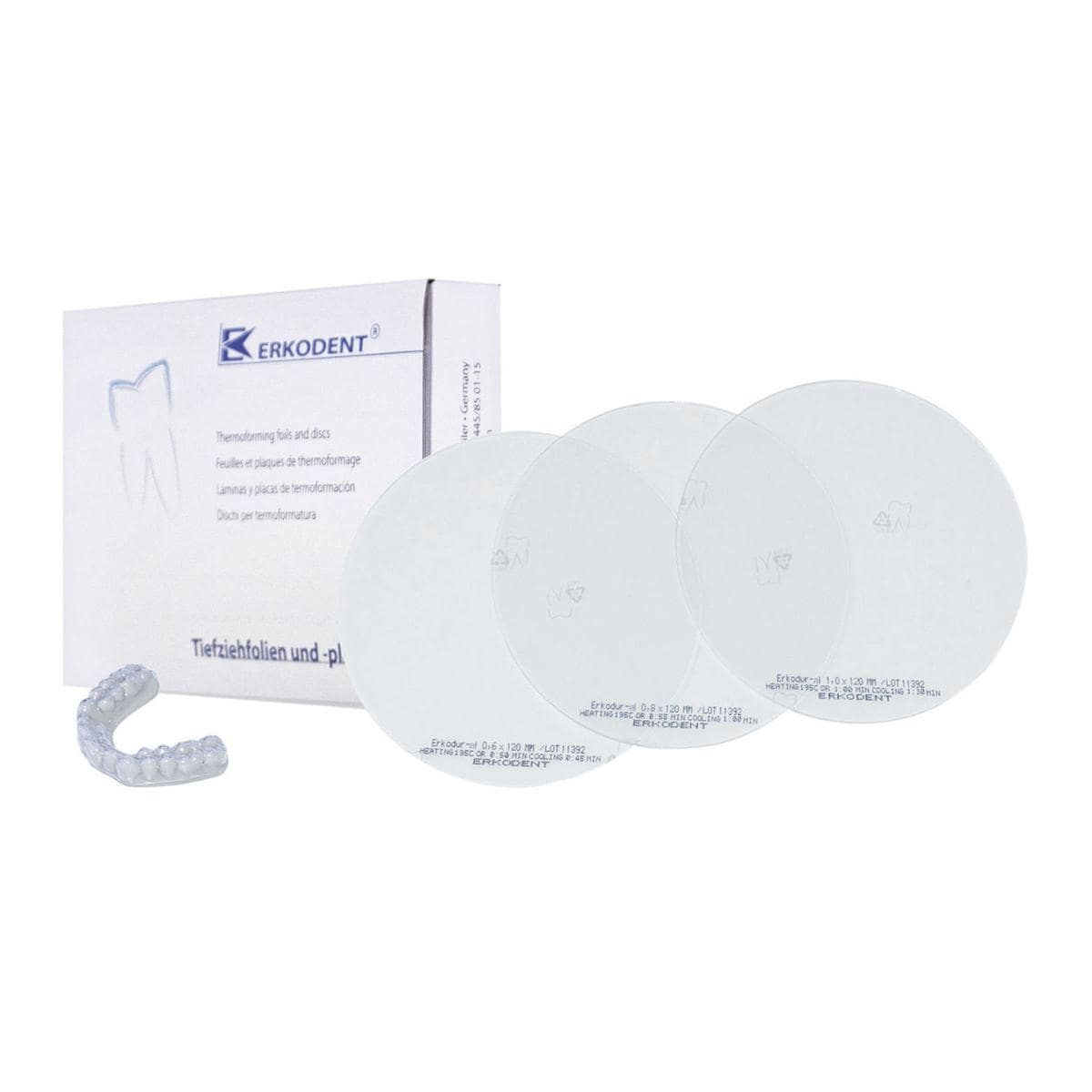 DISCHI TERMOPLASTICI ERKODUR al - 0.8 mm - 100 dischi