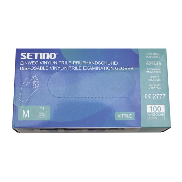 GUANTI IN VITRILE PF - DISPONIBILI FINO AD ESAURIMENTO SCORTE - 1 scatola - MEDIUM