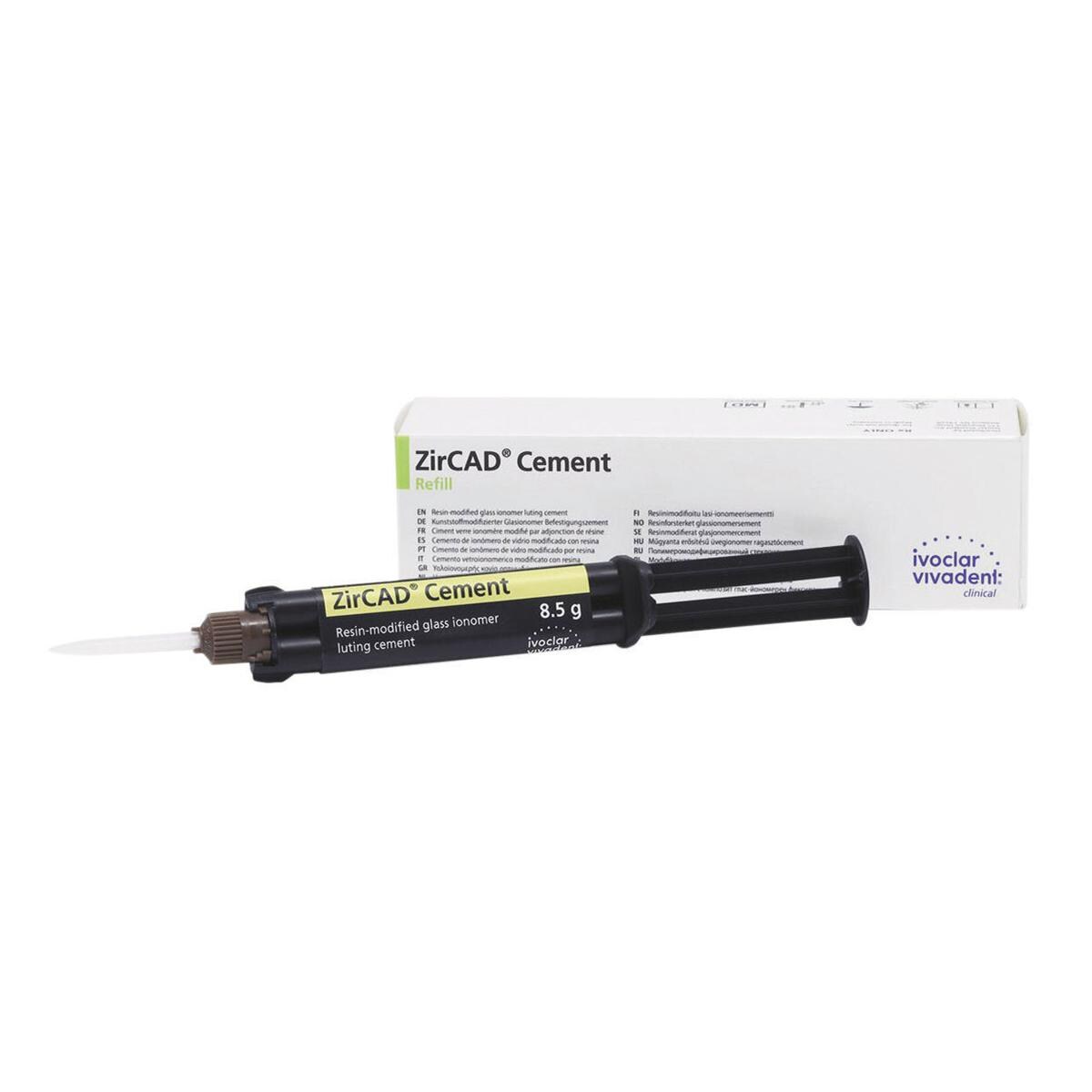 ZIRCAD CEMENT - Confezione: 1 siringa automix da 8,5 g e 10 puntali miscelatori