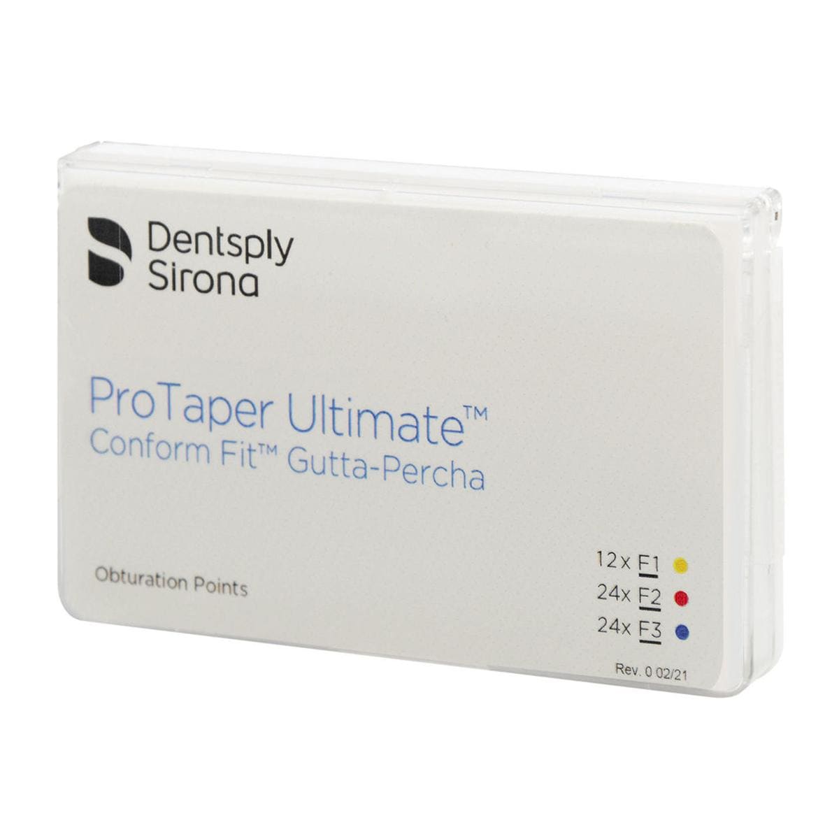 PUNTE DI GUTTAPERCA PROTAPER ULTIMATE CONFORM FIT ASSORTIMENTO - Assortimento F1/F3 - 12 punte F1, 24 punte F2 e 24 punte F3