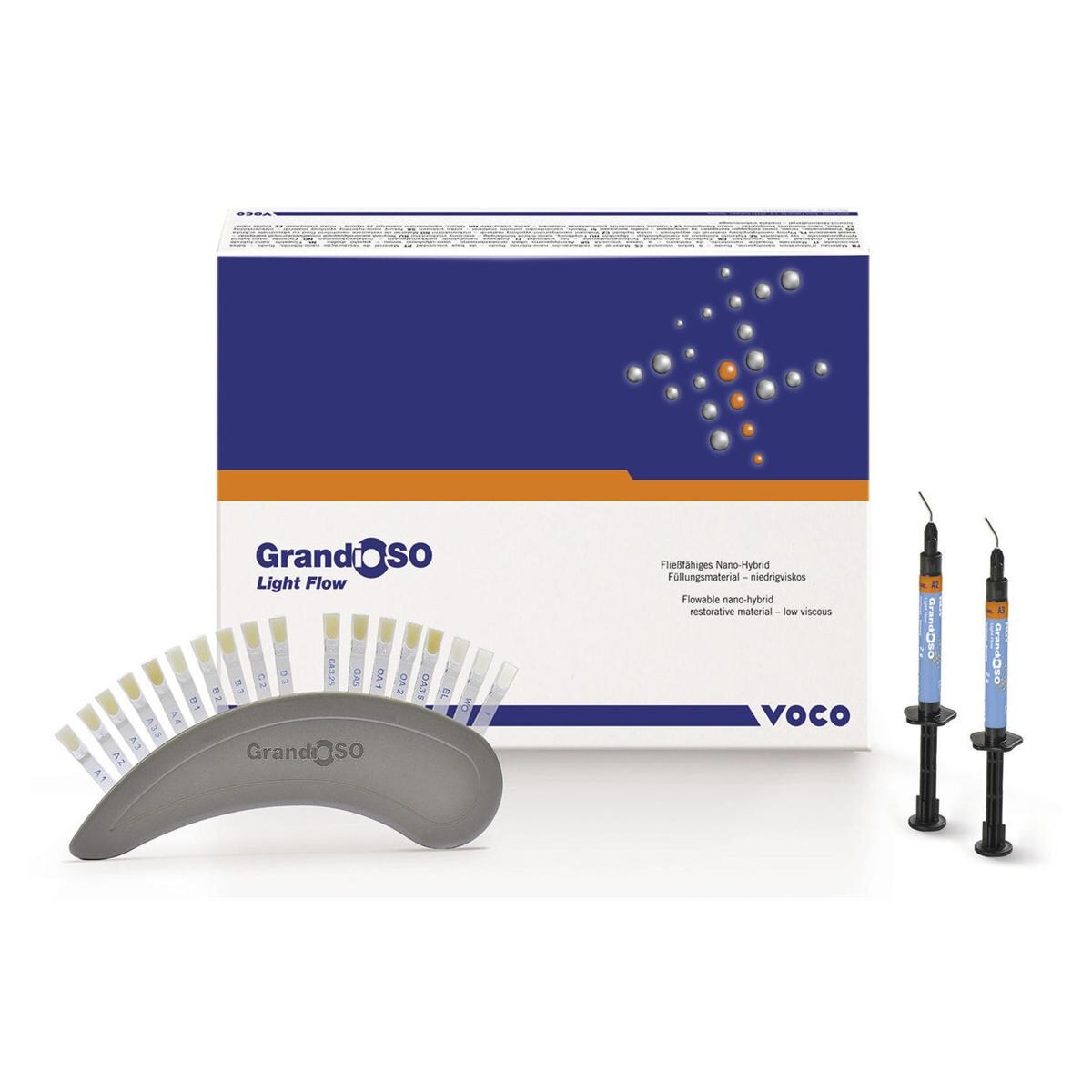 GRANDIOSO LIGHT FLOW KIT - 5 siringhe da 2 g cad. nei colori A1, A2, A3, A3.5, WO e accessori