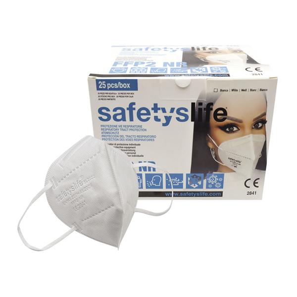 MASCHERINE FFP2 NR SAFETYS LIFE - Confezione da 25 pz.