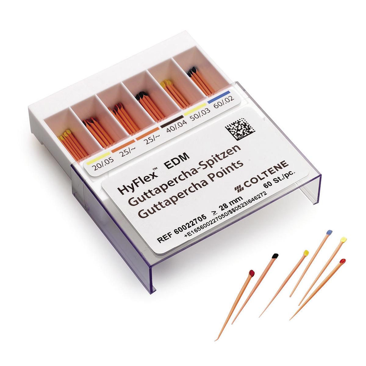 PUNTE DI GUTTAPERCA HYFLEX EDM ASSORTIMENTO - Confezione da 60 pz.
