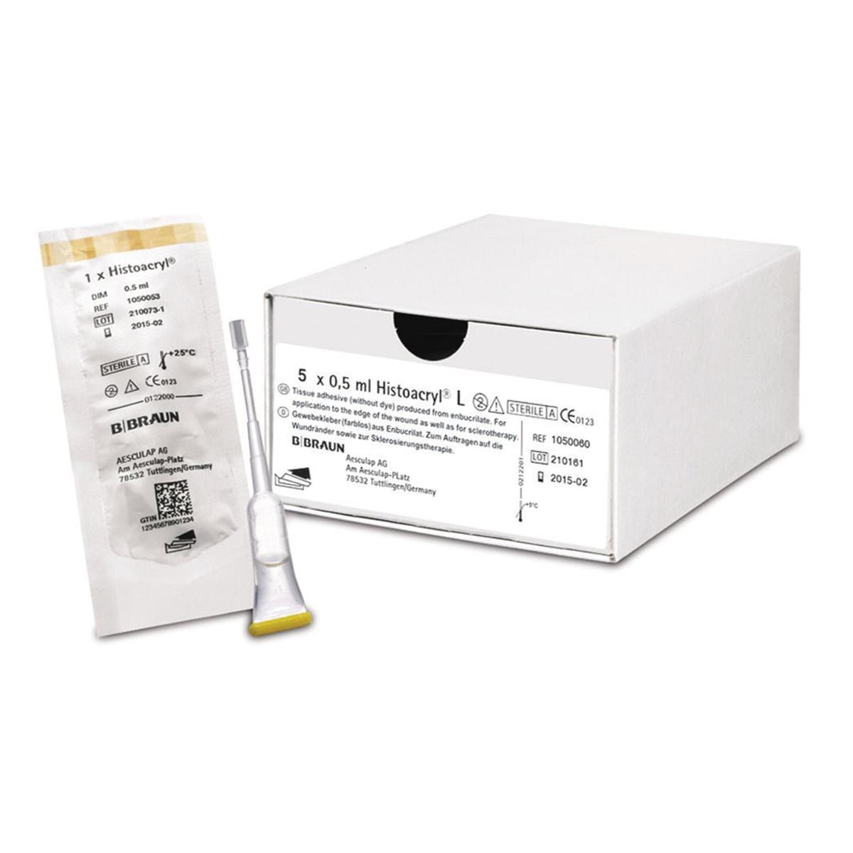 HISTOACRYL INCOLORE - Confezione: 5 ampolle monopaziente da 0,5 ml cad. (2,5 ml)
