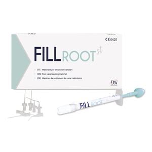 FILL ROOT - Siringa da 2 g + 10 puntali intraorali dritti + 5 puntali intraorali curvi