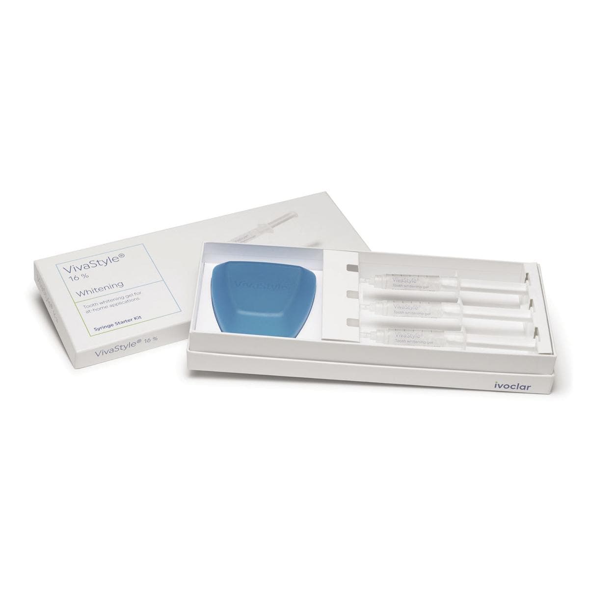 VIVASTYLE WHITENING GEL 16 % STARTER KIT - 3 siringhe da 3 ml cad. e 1 porta mascherina