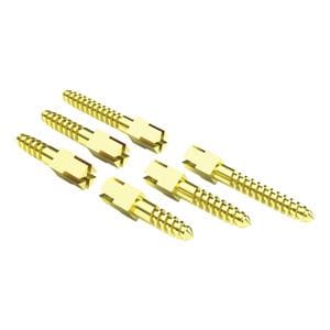 DENTAL SCREW POSTS DORATE ASSORTIMENTO - Kit da 60 viti (10 x 6 pz.) + 2 cacciaviti