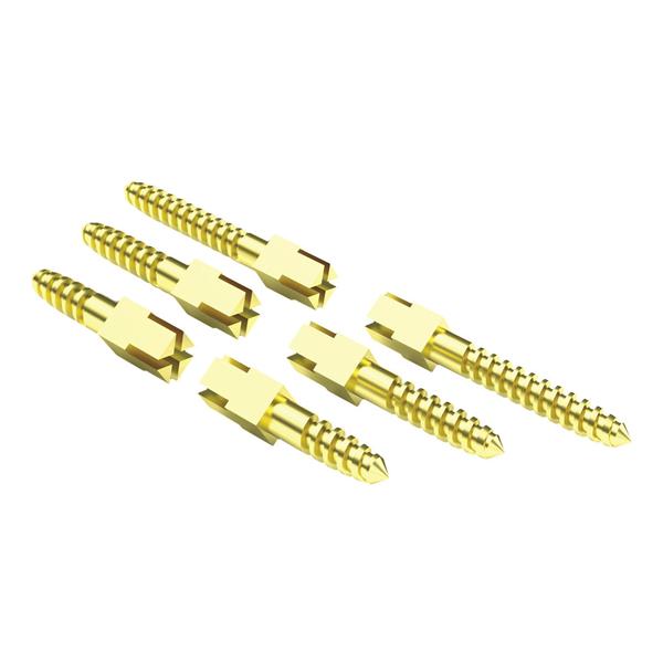 DENTAL SCREW POSTS DORATE ASSORTIMENTO - Kit da 60 viti (10 x 6 pz.) + 2 cacciaviti