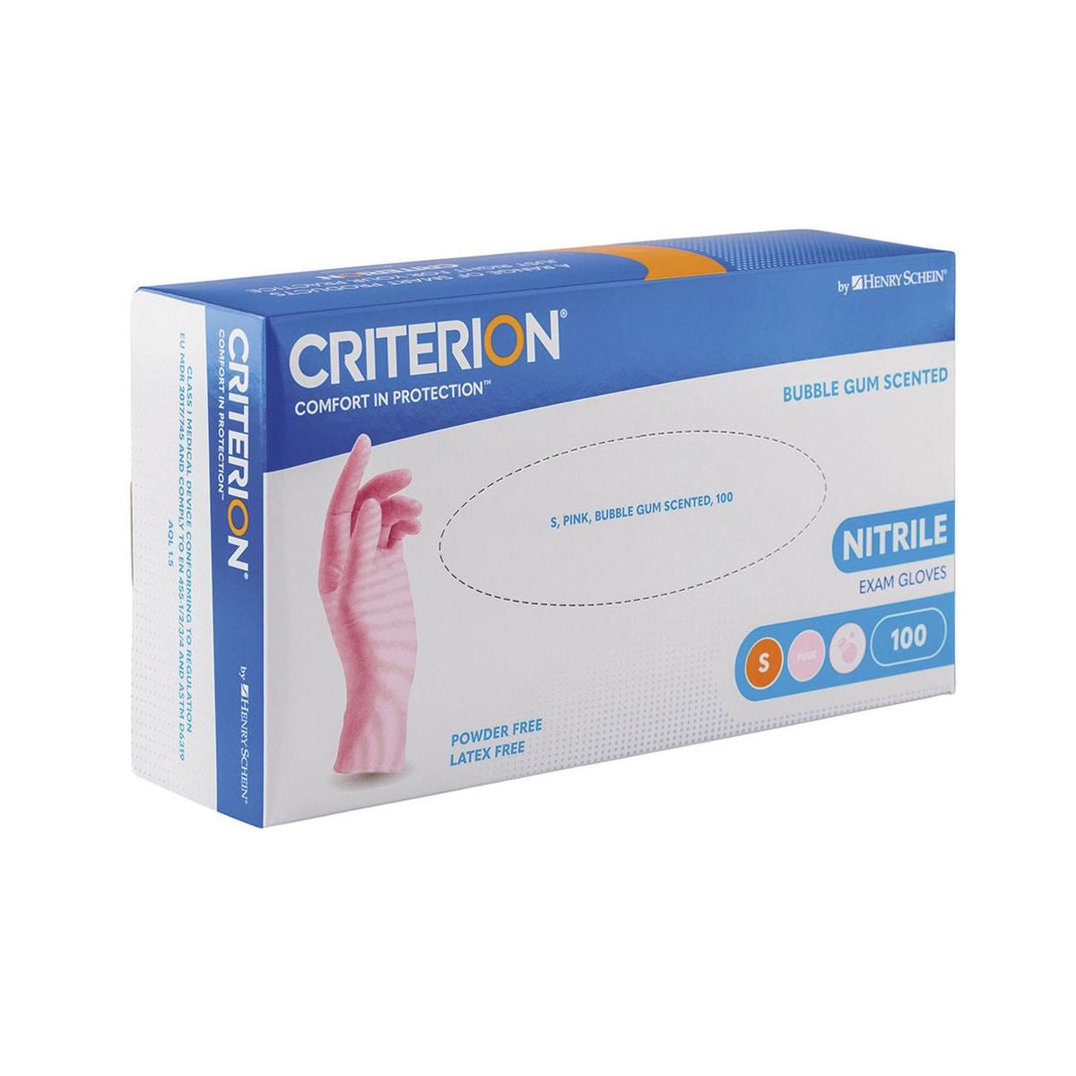 GUANTI CRITERION NITRILE COLORATI PROFUMATI - 1 scatola - GRAPE - Misura S