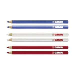 MATITA DERMATOLOGICA - Confezione da 6 pz. (2 x rosso, blu, bianco)