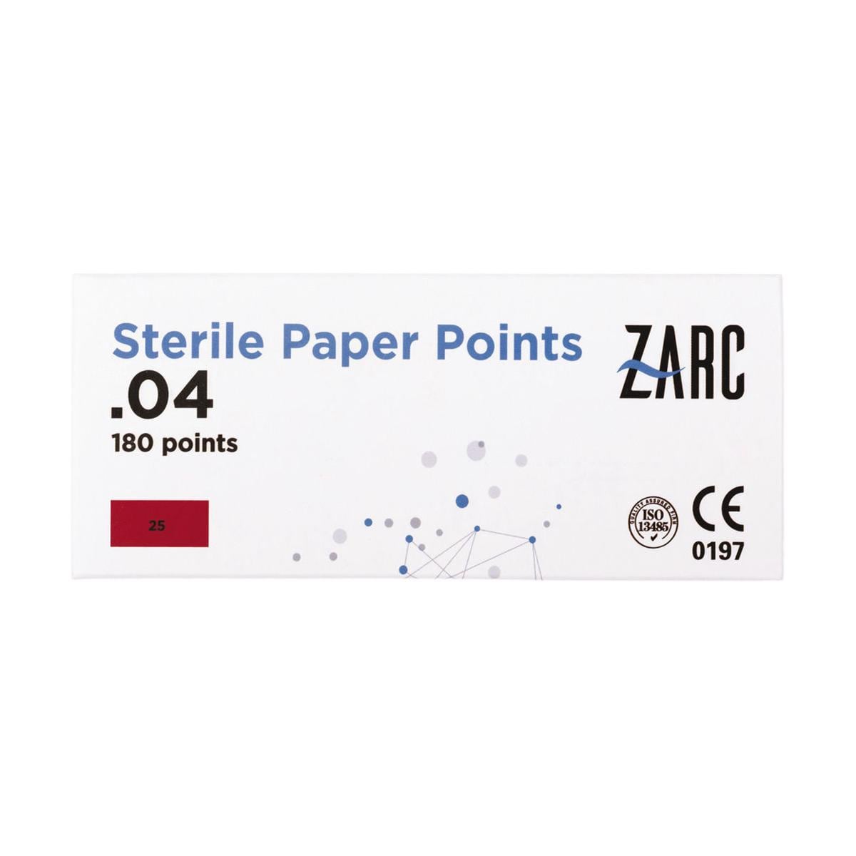 PUNTE DI CARTA STERILI - .04/25 - rosso