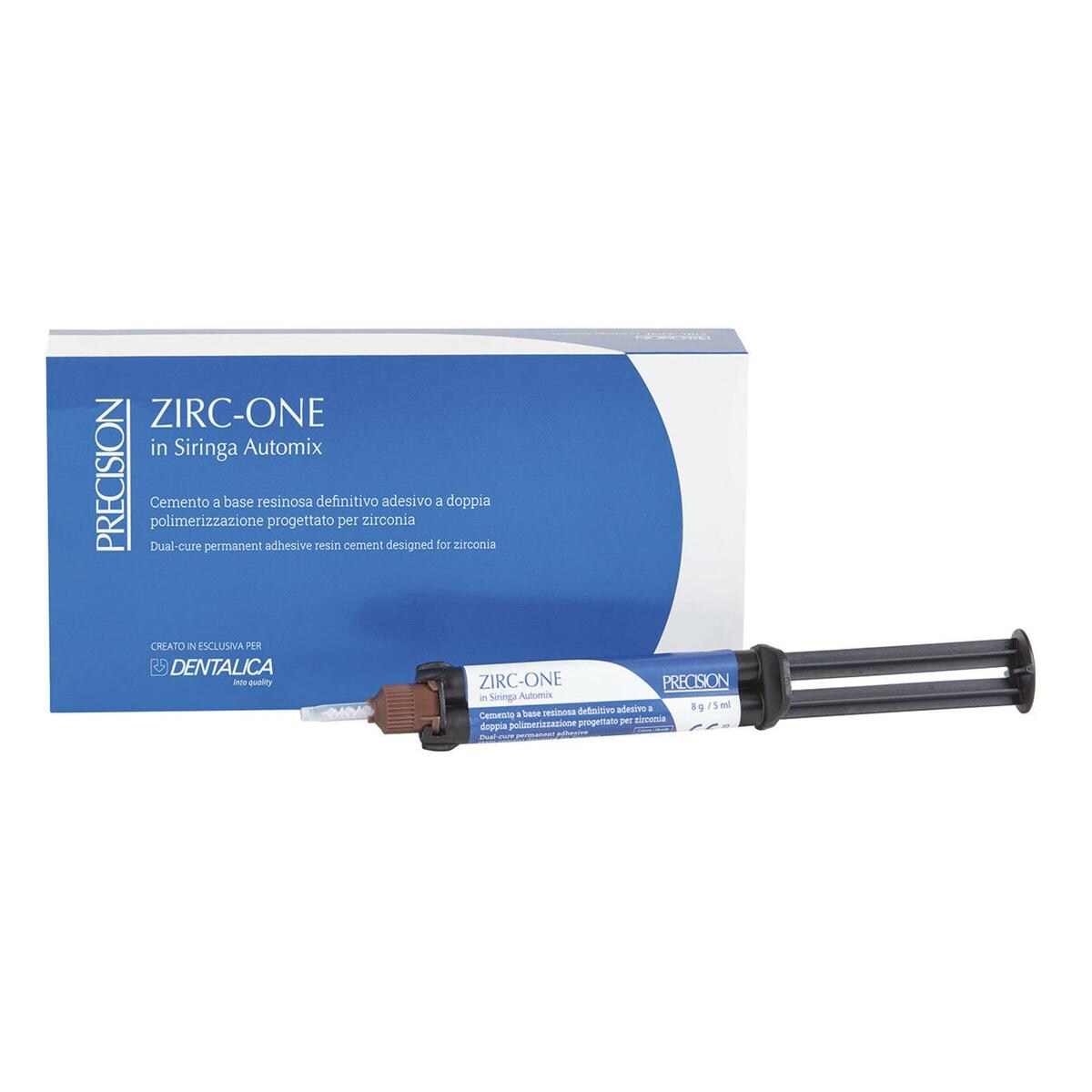 ZIRC-ONE - Confezione: 1 siringa automix da 5 ml, 10 puntali di miscelazione, 5 beccucci intraorali standard, 5 beccucci intraor