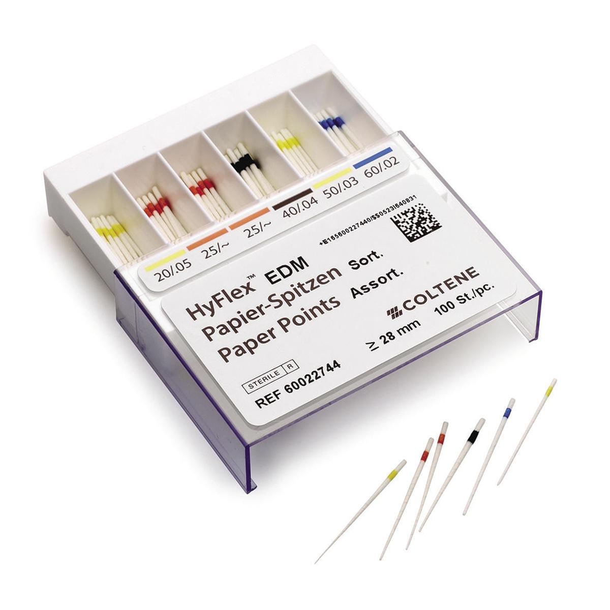 PUNTE DI CARTA HYFLEX EDM ASSORTIMENTO - Assortimento: misura 20.05 / 25.0 ~ (conicità variabile) / 40.04 / 50.03 / 60.02