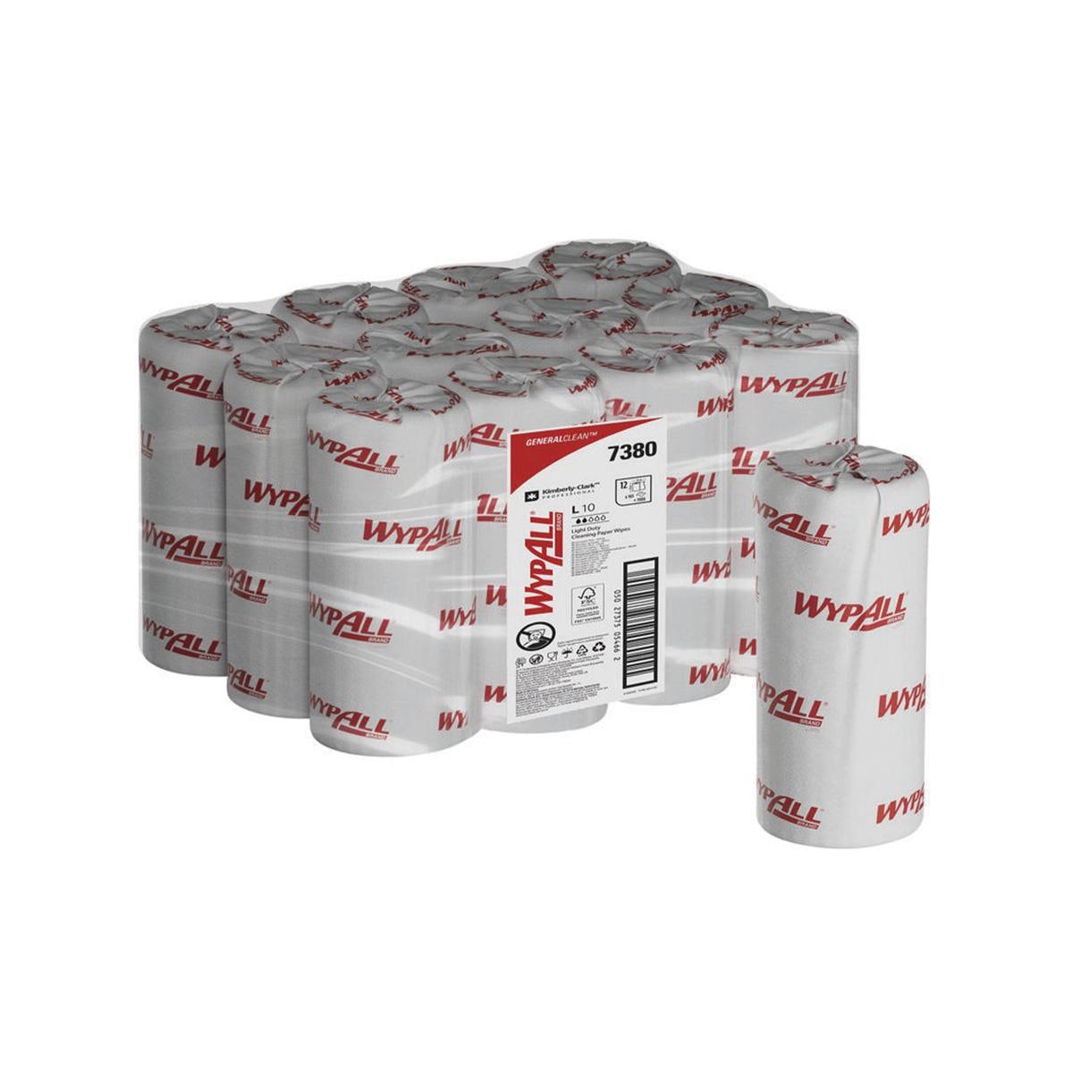 ASCIUGATUTTO WYPALL L10 EXTRA+ - 165 STRAPPI - Confezione da 12 rotoli