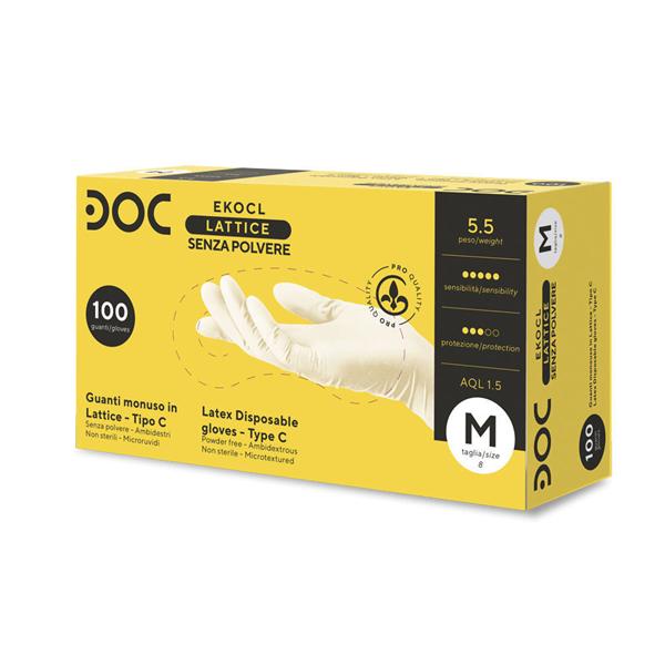 GUANTI EKO DOC IN LATTICE PF - 1 scatola - Misura X-Small
