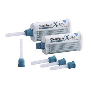 ClearForm XA65 (PER MISCELAZIONE MANUALE) - Confezione: 2 cartucce da 50 ml cad. + 8 puntali miscelatori verdi