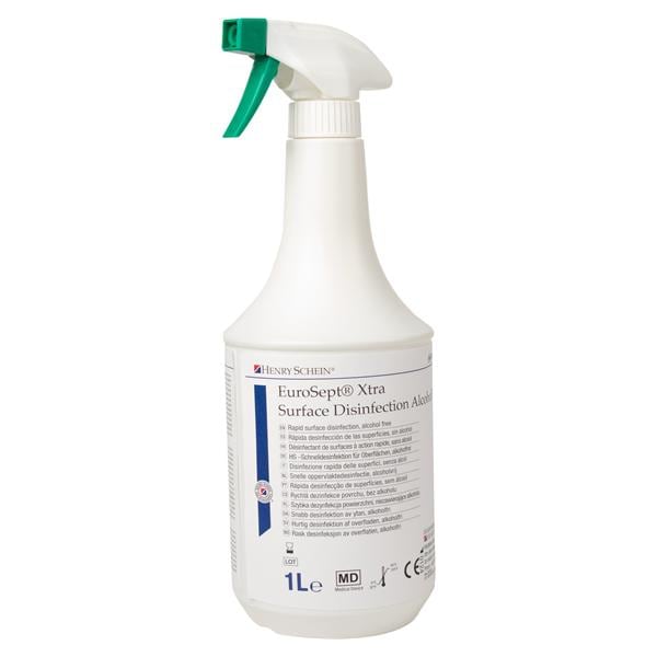 EUROSEPT XTRA SURFACE DISINFECTION LEMON PRIVO DI ALCOL - Flacone da 1 litro con erogatore