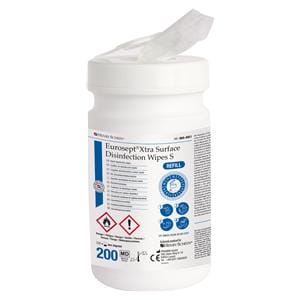 EUROSEPT XTRA SURFACE DISINFECTION WIPES S LEMON - Barattolo da 200 salviette